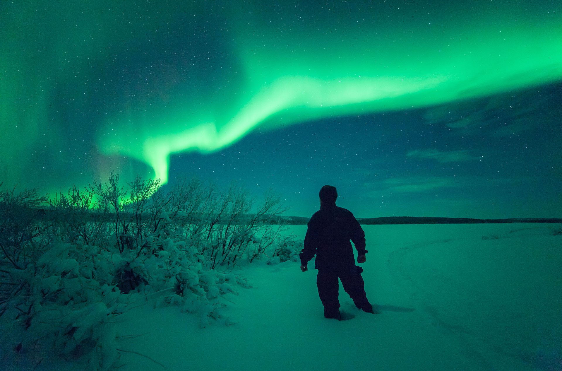 Lapponia Babbo Natale aurora boreale